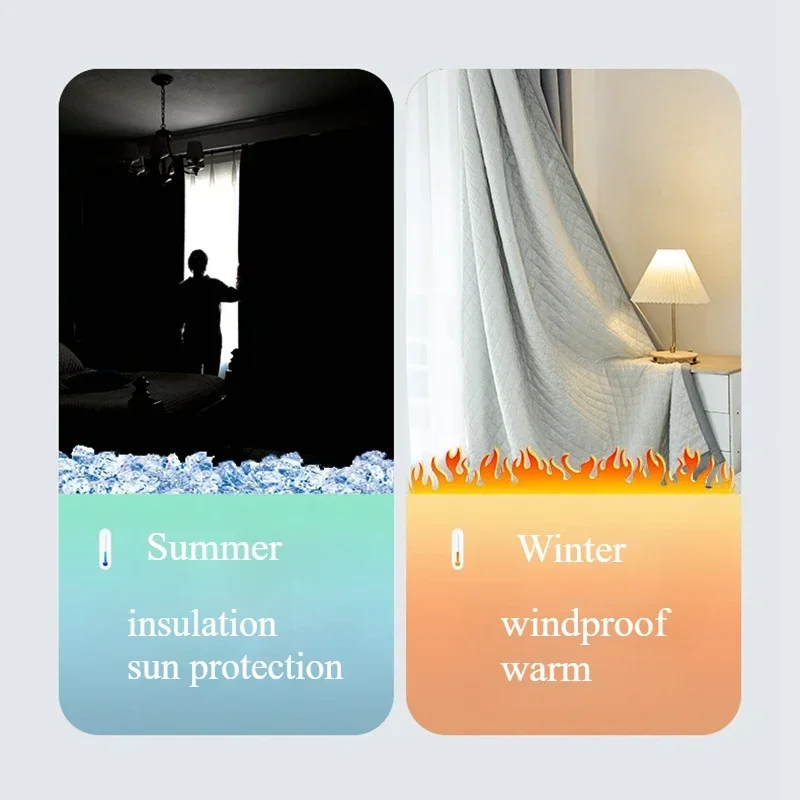 

Sound Insulation Full Shading Thermal Insulation Curtains Sound Absorption Thickened Bedroom Shading Cloth