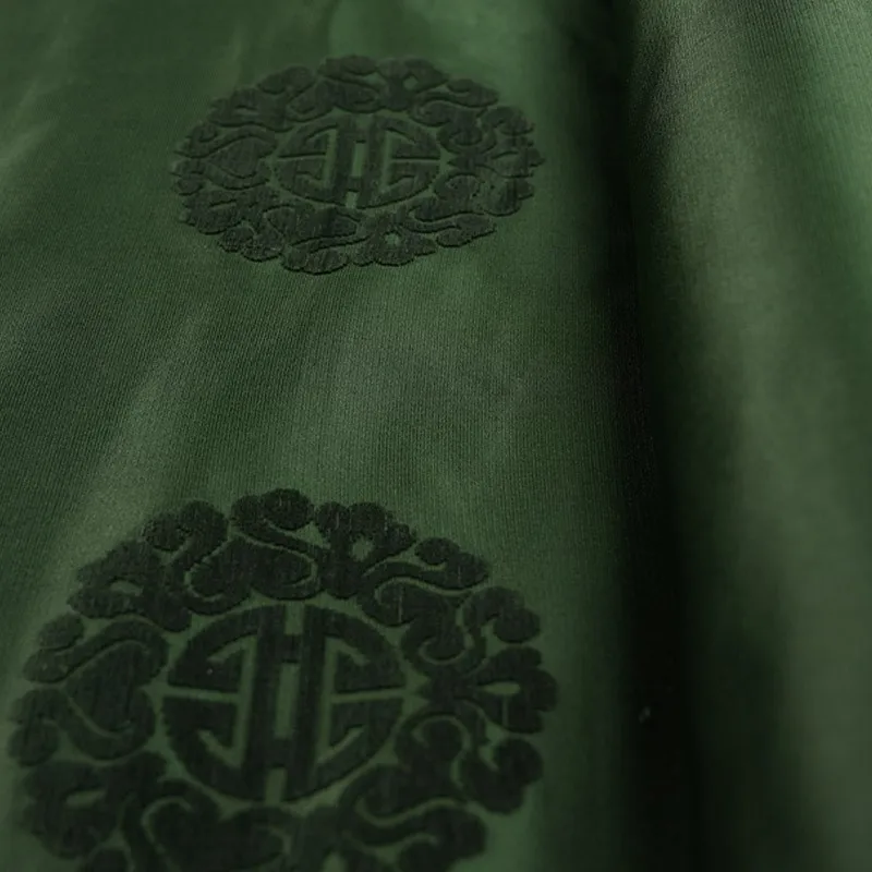 Handmade Zhangzhou satin jacquard fabric polyester fiber traditional pattern Chinese clothing and cheongsam