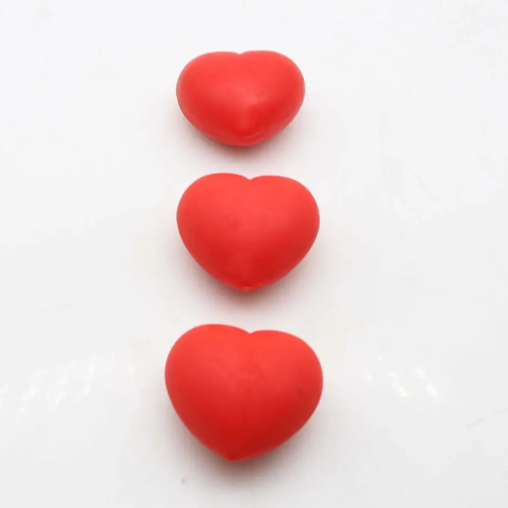 Love Heart Stress Pressure Toys Relief Relax Fun Gifts for Children's Heart Shaped Ball Soft Foam Anti Stress Ball Toys Kid Gift