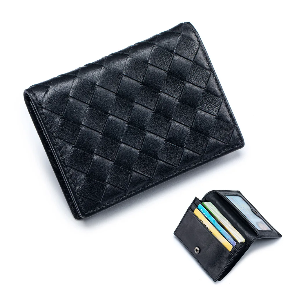Classic Men's Wallet with Multiple Compartments, Including Cardholder and Coin Purse, Made of High-quality Sheepskin Material