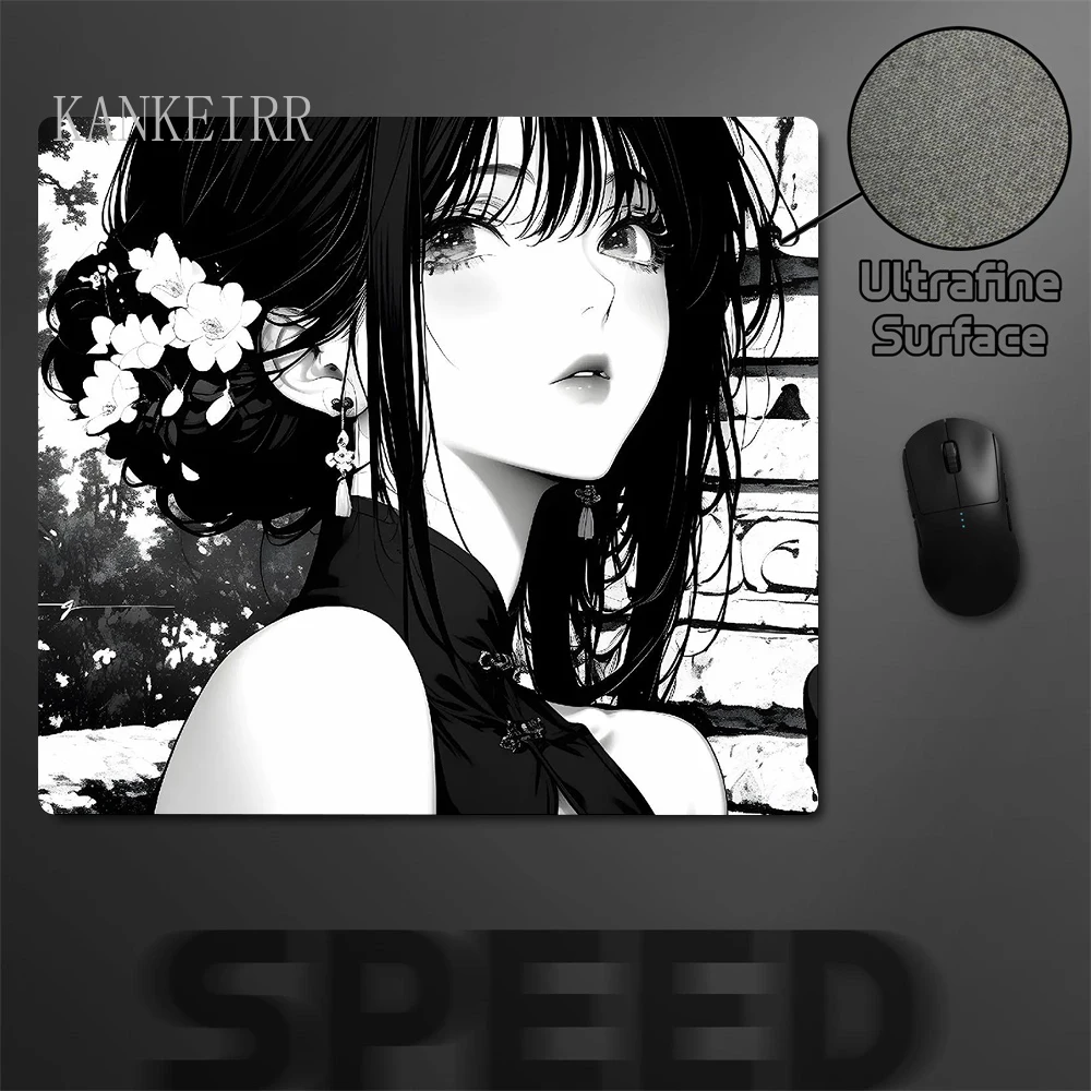 

Игровой коврик для мыши для киберспорта, игровой профессиональный темный аниме-девушка, баланс, нескользящий коврик для мыши, геймерский коврик для компьютерной мыши, коврик для клавиатуры
