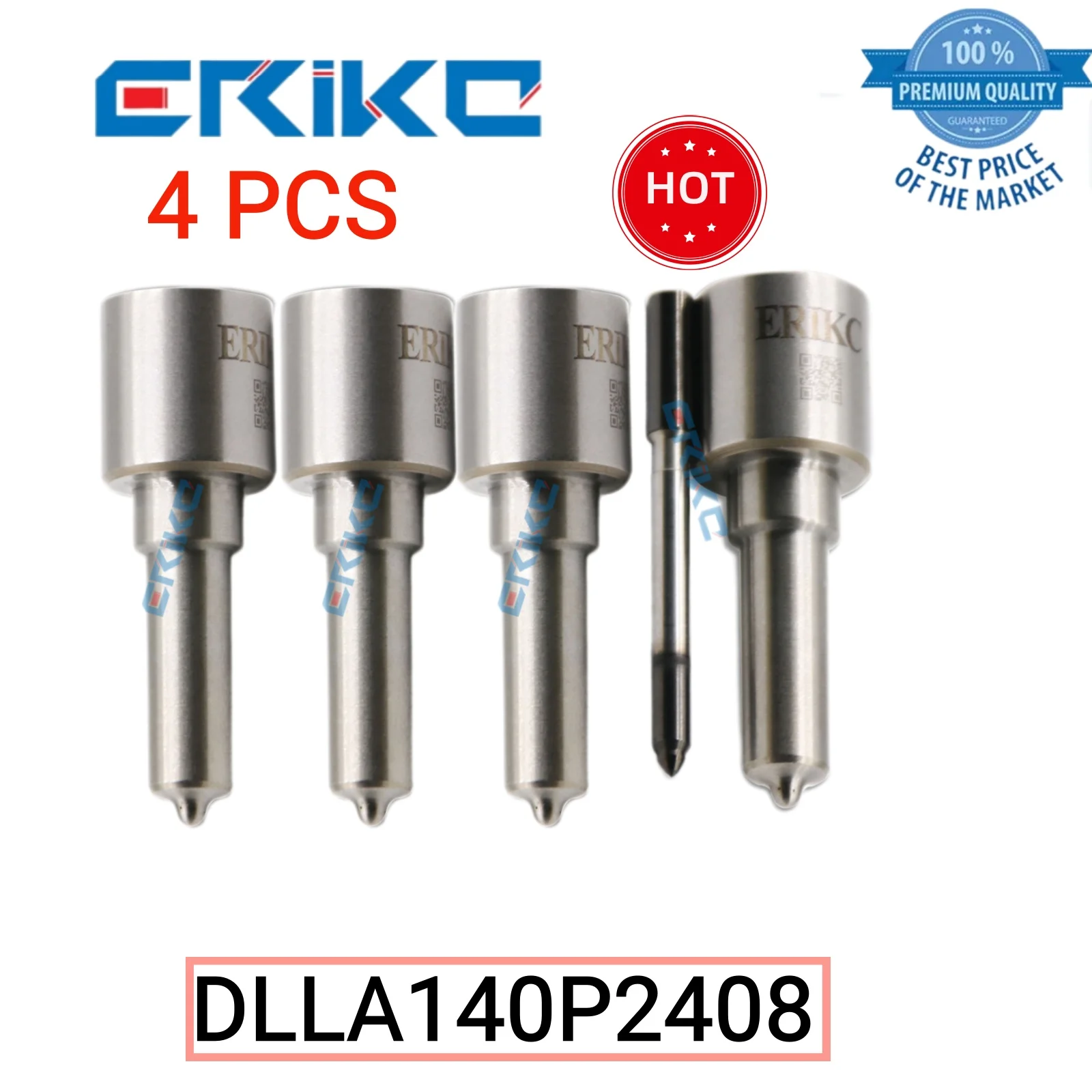 

4 PCS DLLA140P2408 Oil Nozzle for Auto Parts DLLA 140 P 2408 Original Nozzle DLLA 140P2408 Fuel Dispenser Automatic Nozzle