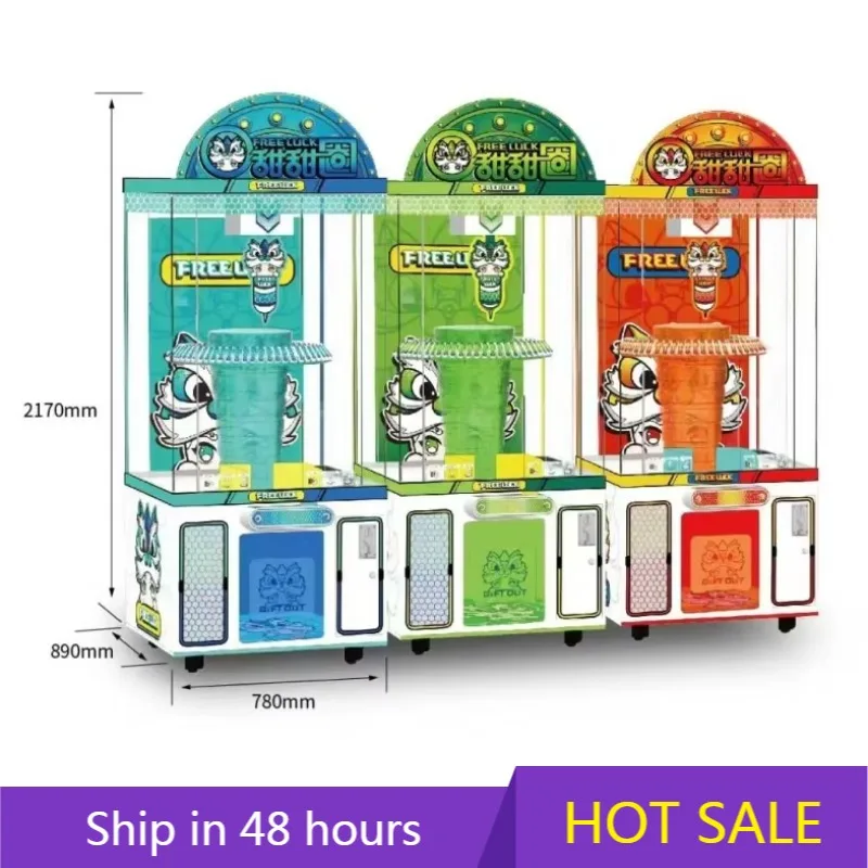 

YTYIN CE Certified Coin-Operated Arcade Game Machine Free Luck Indoor Metal Clamp Prize 1-Year Amusement Park Entertainment Zone