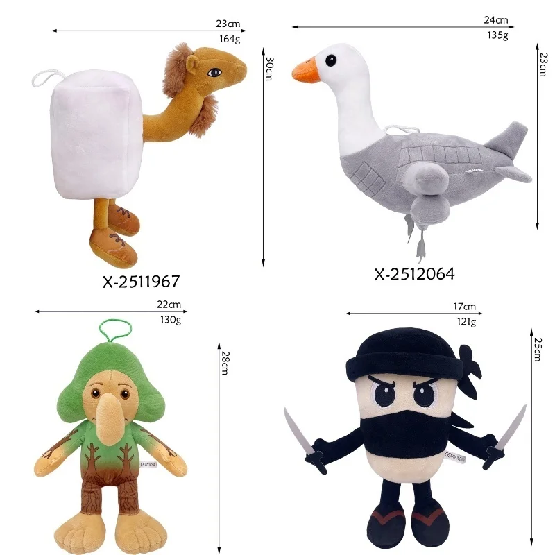 Italian Brainrot Plush Tung Tung Tung Sahur Tralalelo Tralala Stuffed Pillow Shimpanzini Bananini Plushies Toy For Kid Gifts