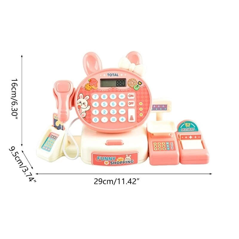 Shopping realistico finta giocate giocattolo giocattolo cassa cassa giocattolo gioco ruolo da banco supermercati Toy