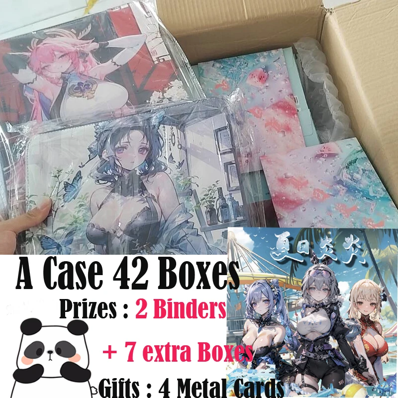 Carta della dea formato A5 Hot Summer Anime e gioco Doujin Collection Card Booster Box regali giocattolo di compleanno