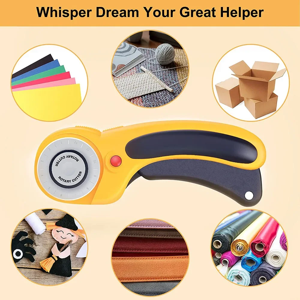 45MM Rotary Cutter Blades 5/10 Pack Sharper Rotary Cutter Replacement Blades for DIY Sewing Quilting Supplies Fabric and Crafts