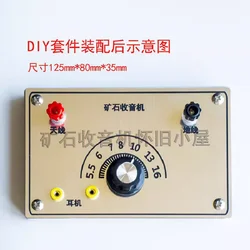 DIY kit for ore machine, ore radio, soldering free, hole free manual assembly for students