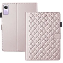 Fashion Plaid PU Leather Stand Cover For Redmi Pad Pro 12.1 Pad SE 11 inch Funda For Xiaomi Pad 6S Pro 12.4 Mi Pad6 6Pro Case