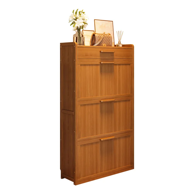 Integrated cabinet at the door of the shoe cabinet, multi-layer household door, large-capacity light luxury, high-end finishing