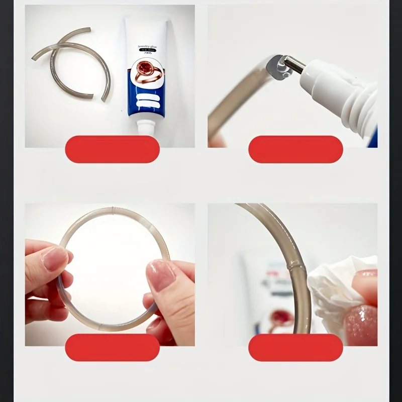 غراء خاص بالمجوهرات، غراء دقيق مناسب للمجوهرات الرائعة، وإنشاء مجوهرات رائعة، وهو آمن ولا طعم له. #5