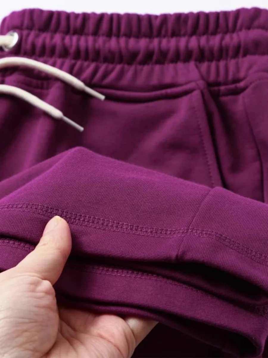 

Мужские повседневные шорты больших размеров, плотные, 300 г/м², свободного кроя, в американском стиле, летние, для отдыха, молодежные, с эластичным поясом