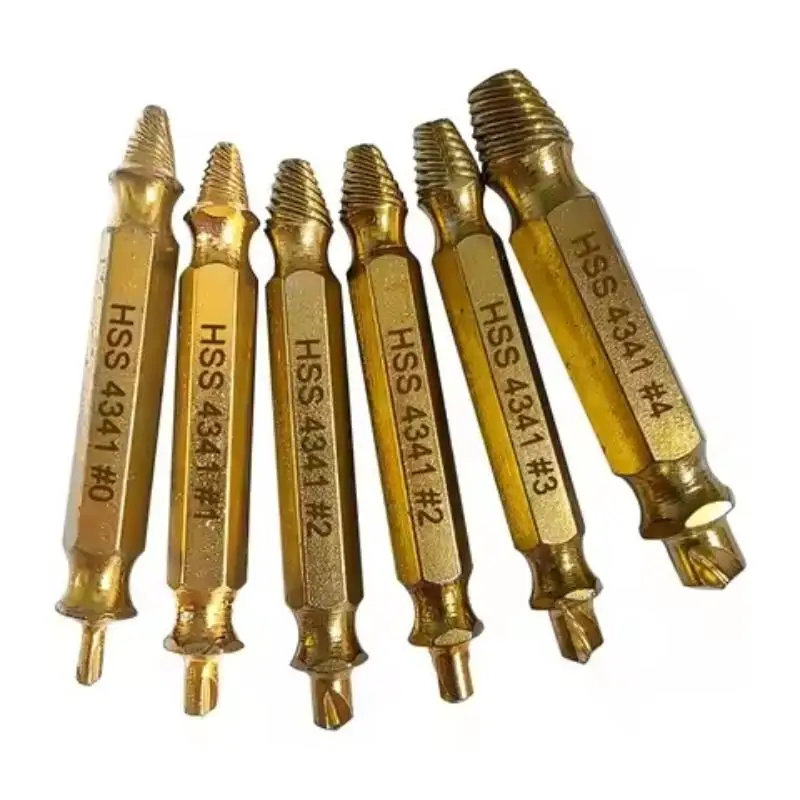Damaged Screw Extractor Set HSS Drill Bit Stripped Broken Remover Small Easily Quickly Take Out Kit Easy Demolition Power Tools