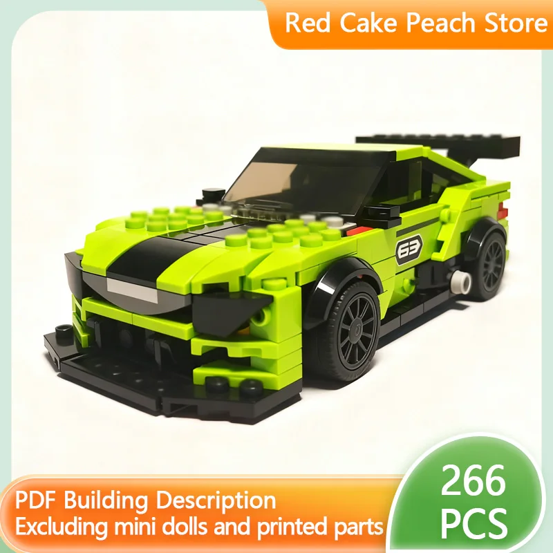 

Модель скоростного гоночного автомобиля MOC, строительные кирпичи, двухдверный спортивный автомобиль, модульная технология, детские праздничные подарки, сборка игрушек, костюм