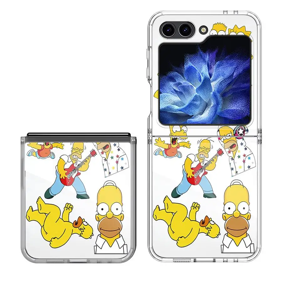 Cartoon The Simpsons Hülle für Samsung Galaxy ZFold7 ZFold4 ZFold3 ZFold5 ZFold6 Z Fold 7 6 5 4 3 Harte Handyhülle