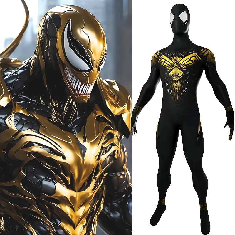 

Spider Man 3 Cosplay Venom Midnight SpiderMan Costume Superhero 3D Printed Spandex Zentai BodySuit Halloween Costume Adult Kids
