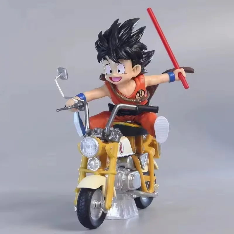 13cm Dragon Ball Z Anime Figures Figurine Locomotive Series Pvc Statue Collectible Motorcycle Roshi Goku Model Decor Toys