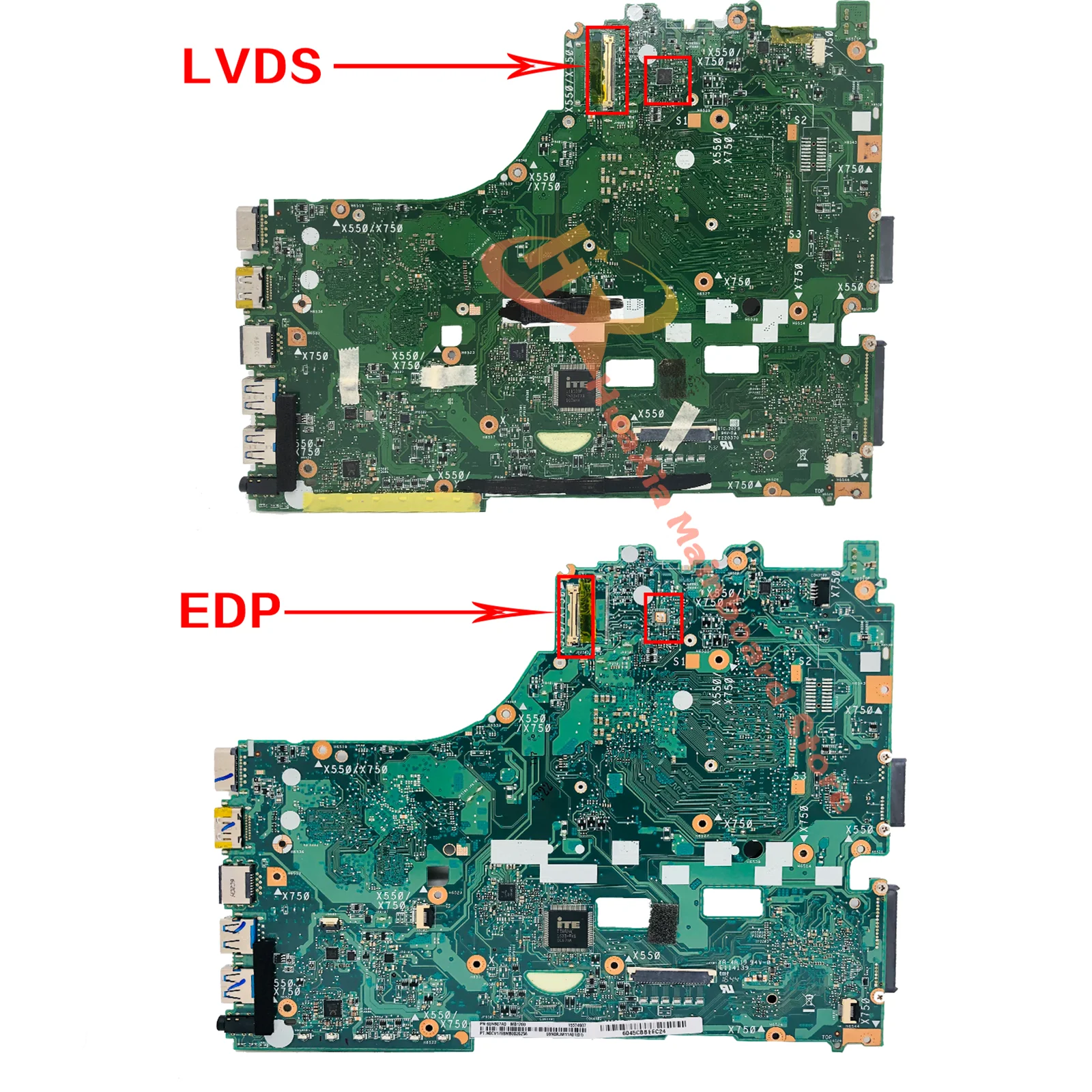 Imagem -03 - Placa-mãe para Laptop para Asus Mainboard para X550ze X550za X750z K555z Vm590z A555z X750dp K550d a8 A10 Fx7500p Fx7600p Uma pm