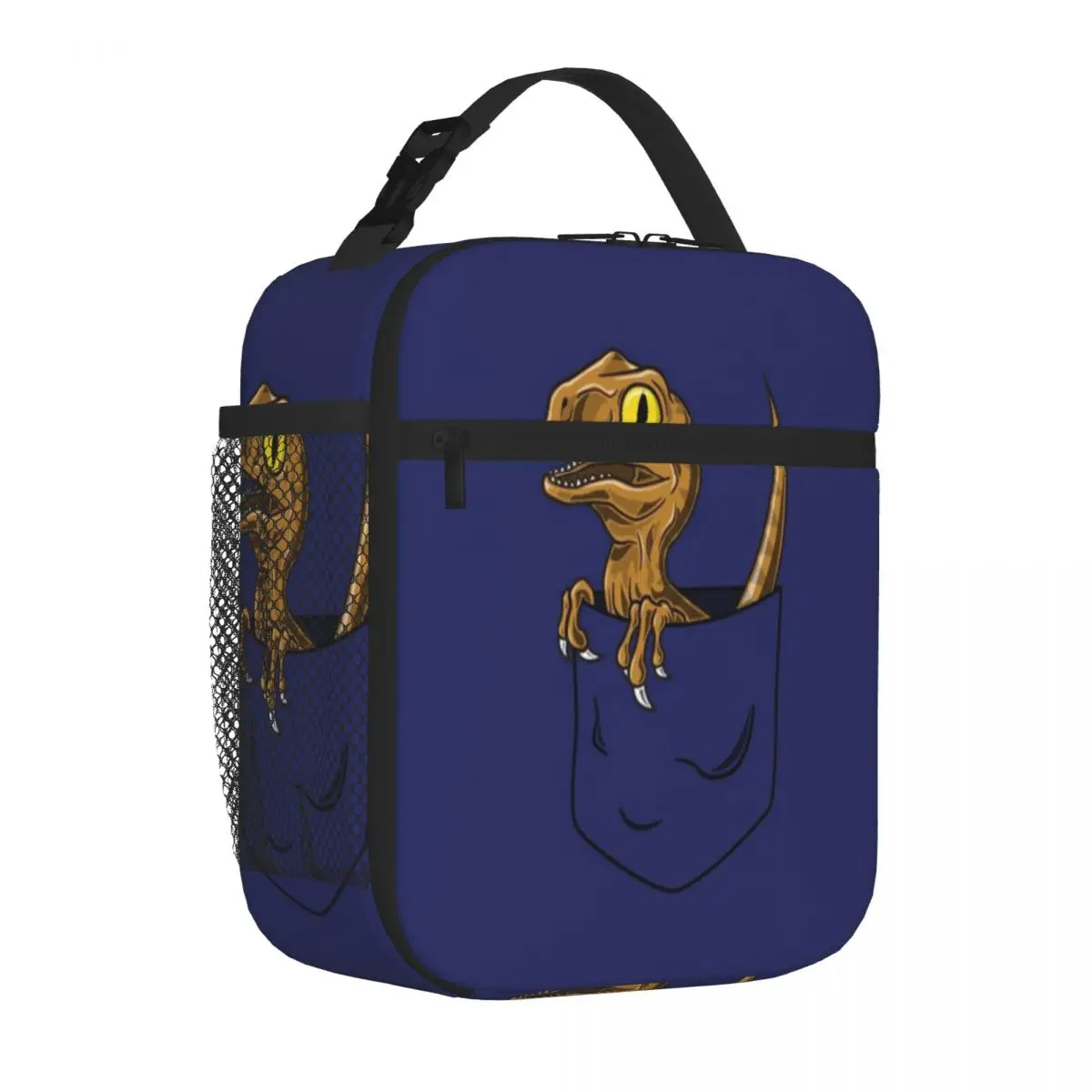 Bestselling Pocket Raptor T-Shirt Plain Design Waterproof Lunch Bag Kids School Thermal Tote