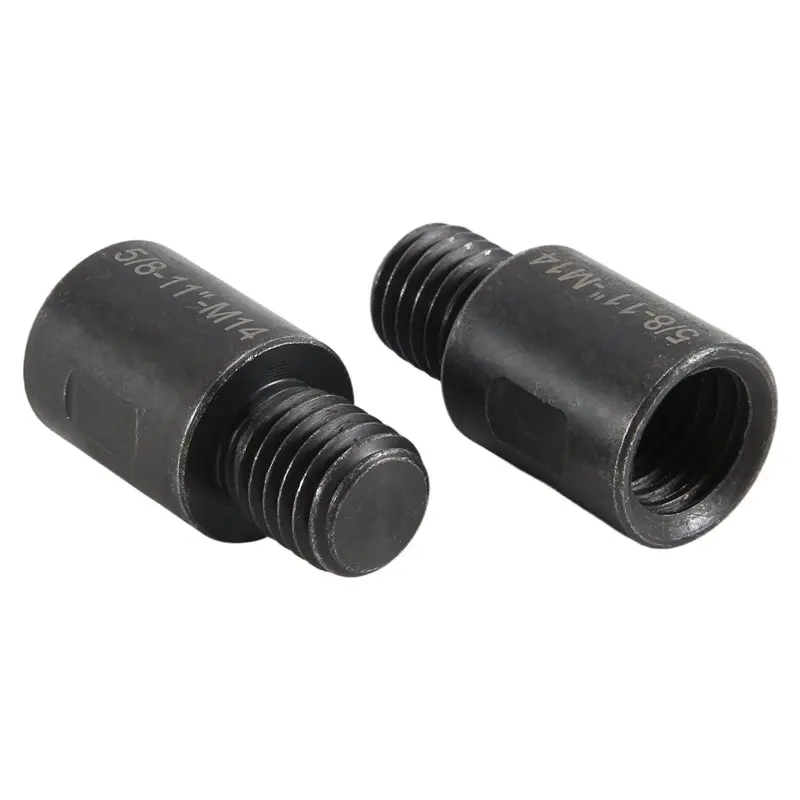 ABSE-2Pcs 5/8 Inch-11 To M14 Adapter Angle Grinder Thread Converter Adapter Shaft Connector For Diamond Core Drill Bits