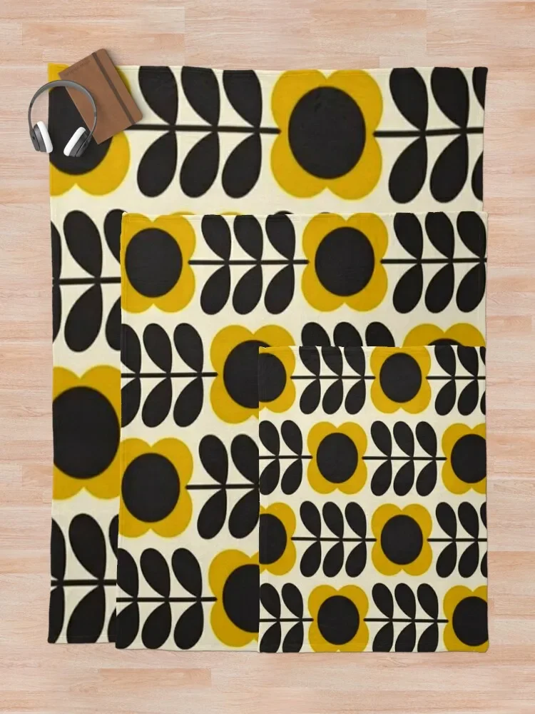 orla kiely multi stem flowers,kiely pattern,orla kiely design Throw Blanket Blankets Sofas Of Decoration Furry Blankets