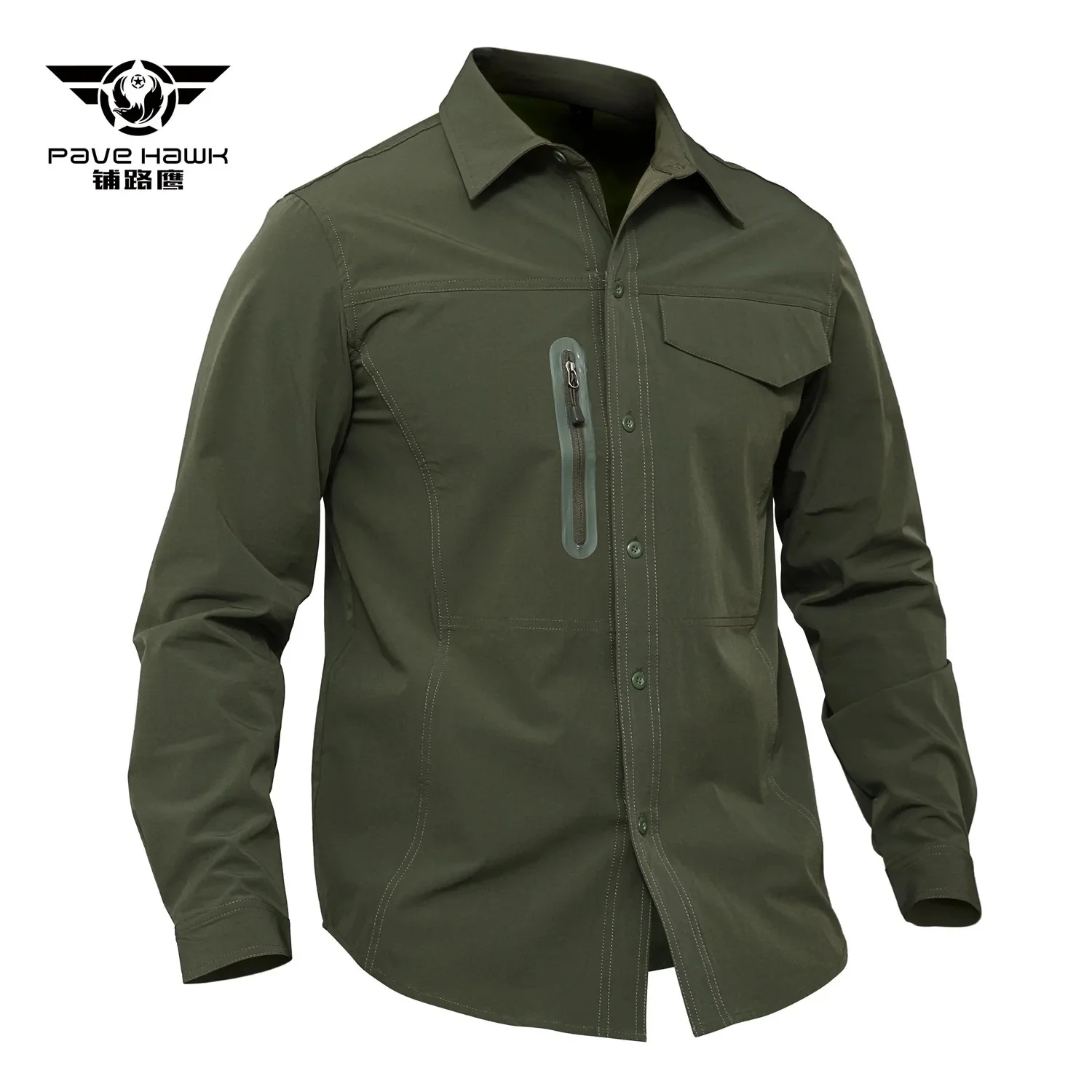 Imagem -03 - Camisa Militar Tática de Manga Comprida Masculina Ventiladores do Exército Secagem Rápida Estiramento Respirável ao ar Livre Equitação Caminhada Escalada Esportes