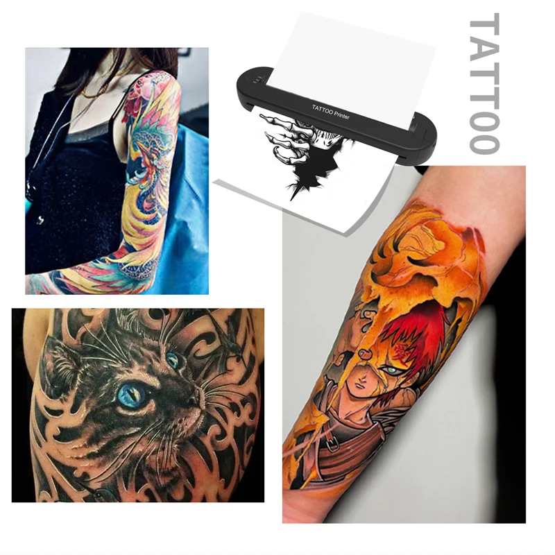 Ats886 a4 Tattoo Thermo kopierer Wireless Tattoo Transfer Bluetooth Mobile & PC Drucker Thermo drucker Tattoo für den Maschinen druck