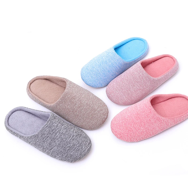 Winter Women Slippers House Soft Home Cotton Slipper Indoor Light Floor Shoes Men Silence Slides Bedroom Japanese Style