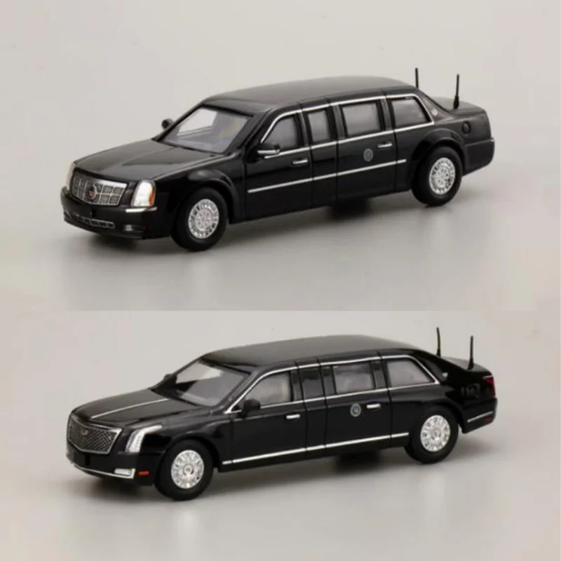 596 Model 1:64 Scale Cadillac Beast Extender Car Model Presidential Carriage Alloy Diecast Vehicle Toy Souvenir Collection Gifts