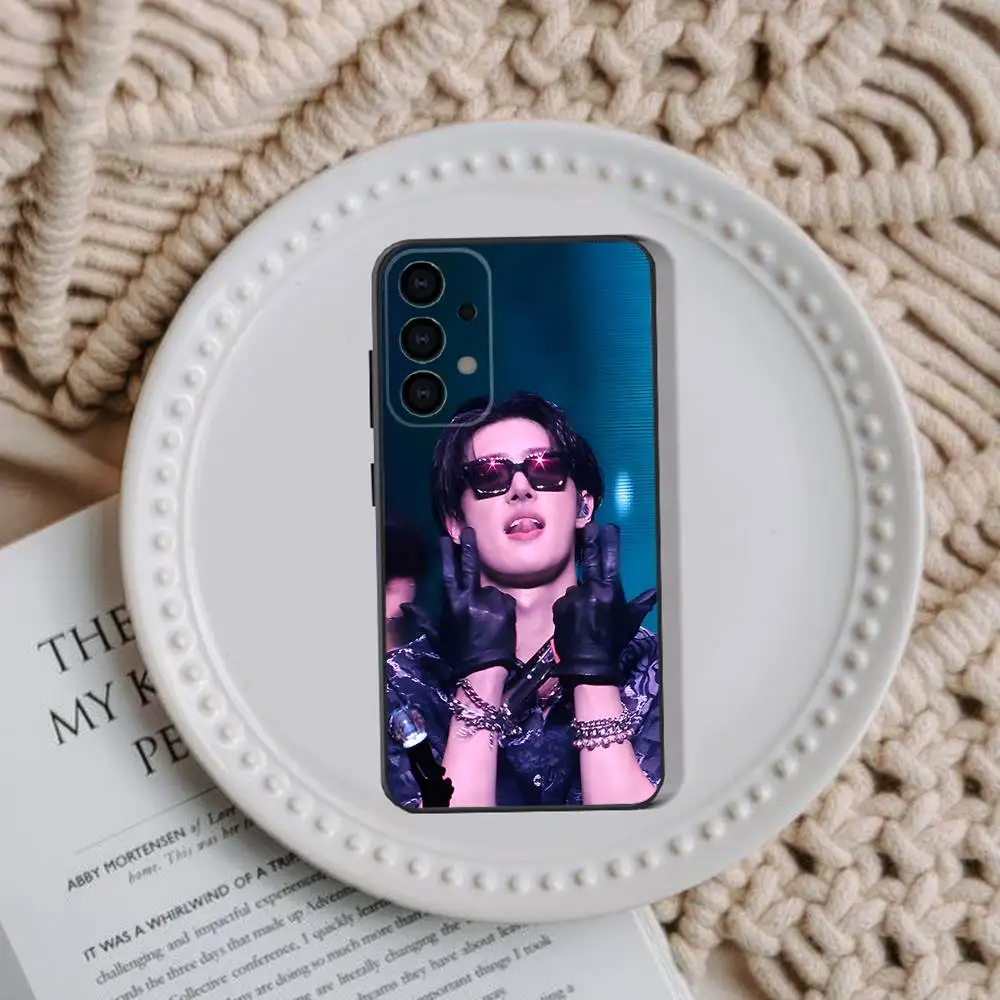 Heiße A-ATEEZ Kpop Handyhülle für Samsung Galaxy A73,31,32,72,41,53,52,71,22,5G,Note,J7,8,9 Soft Black Cover
