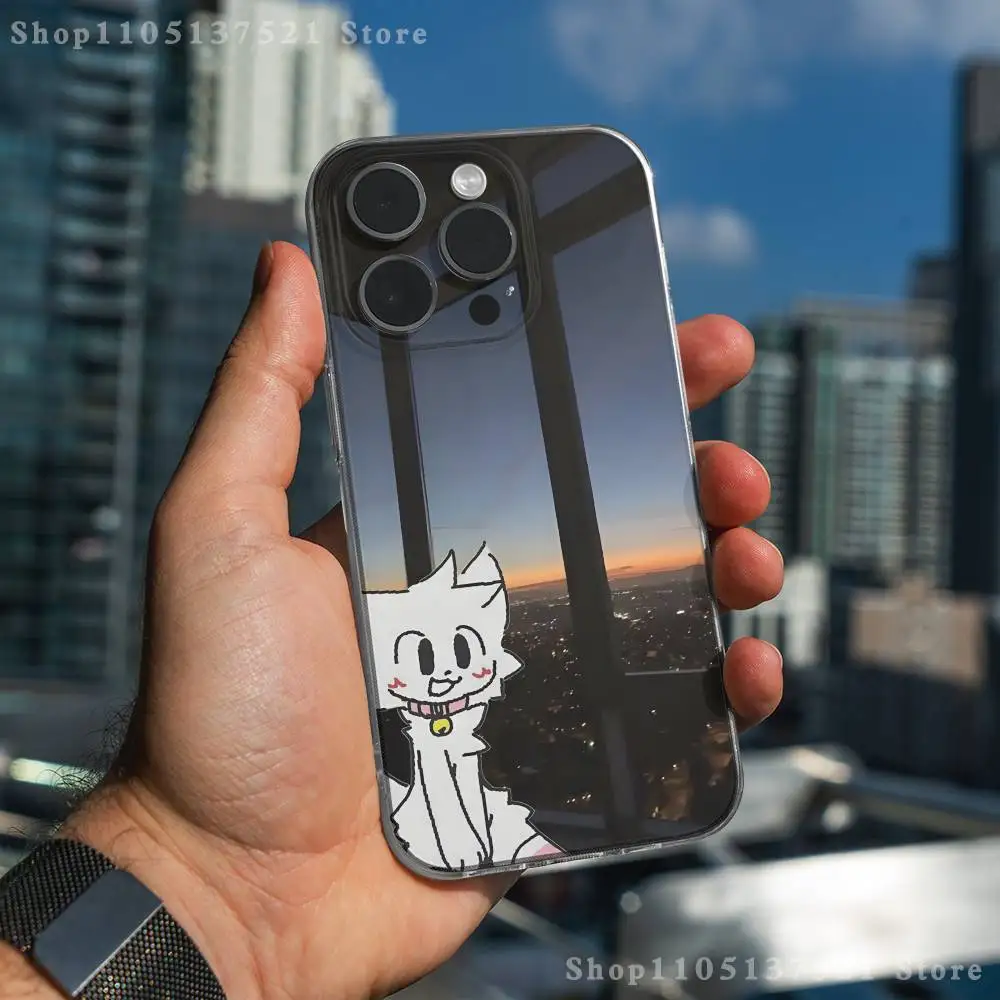 Simpatica custodia per telefono B-Boykisser per iPhone 17,16,15,14,13,12,11 Pro,Max,Plus,X,XS,XR,SE4,E Mini Cover morbida trasparente