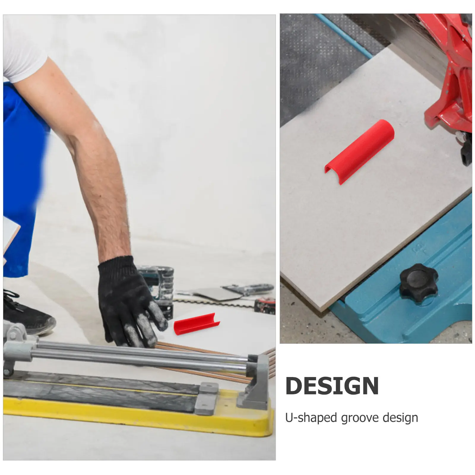 10Pcs Ceramic Tile Cutter Parts U-Shaped Protective Sleeve Manual Tile Cutter Locator Pole Pusher Rod Sleeve Protective