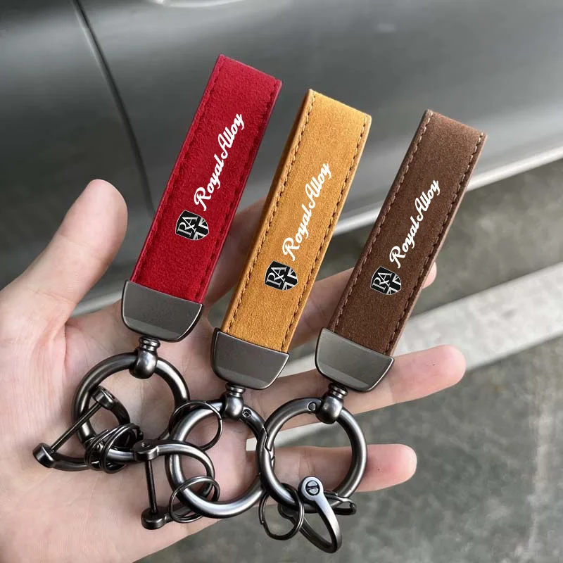 

Luxury Suede Motorcycle Keychain Keyring Key Pendant Accessories For Royal Enfield Bullet/Meteor/Classic 350 500 Interceptor 650