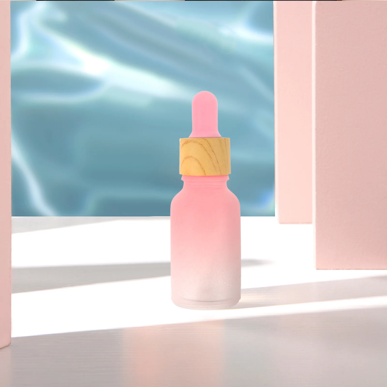 5 قطعة زجاجات قطارة الزيت العطري 15 مللي متجمد التدرج الزجاج إعادة الملء الحاويات للعناية بالبشرة مصل ماكياج عينات السفر #5