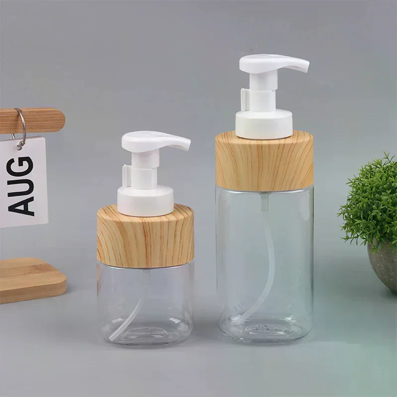 Dispensador de jabón de manos espumoso transparente, botella vacía de Gel de ducha, limpiador Fcial, contenedor de Mousse portátil de viaje, 300/500ml