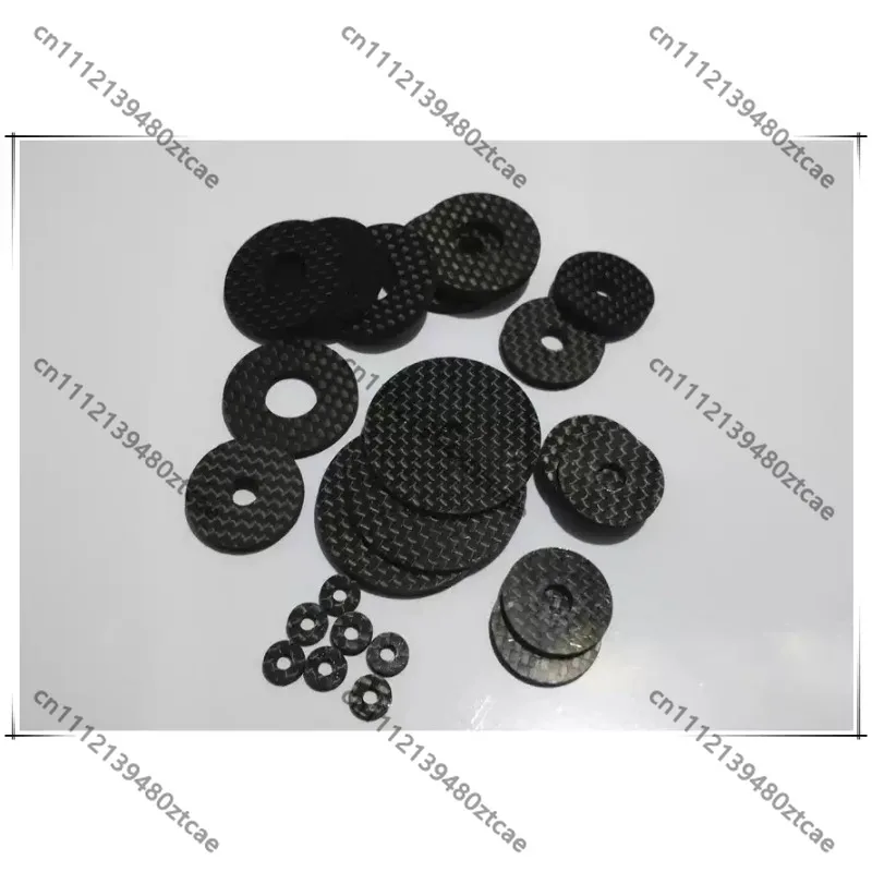 Carbon Fiber Spacer Washers 2MM 3K Plain Screw Gasket Replacement Tuning Hardware Parts For Plant Protection Aerial Survey Drone