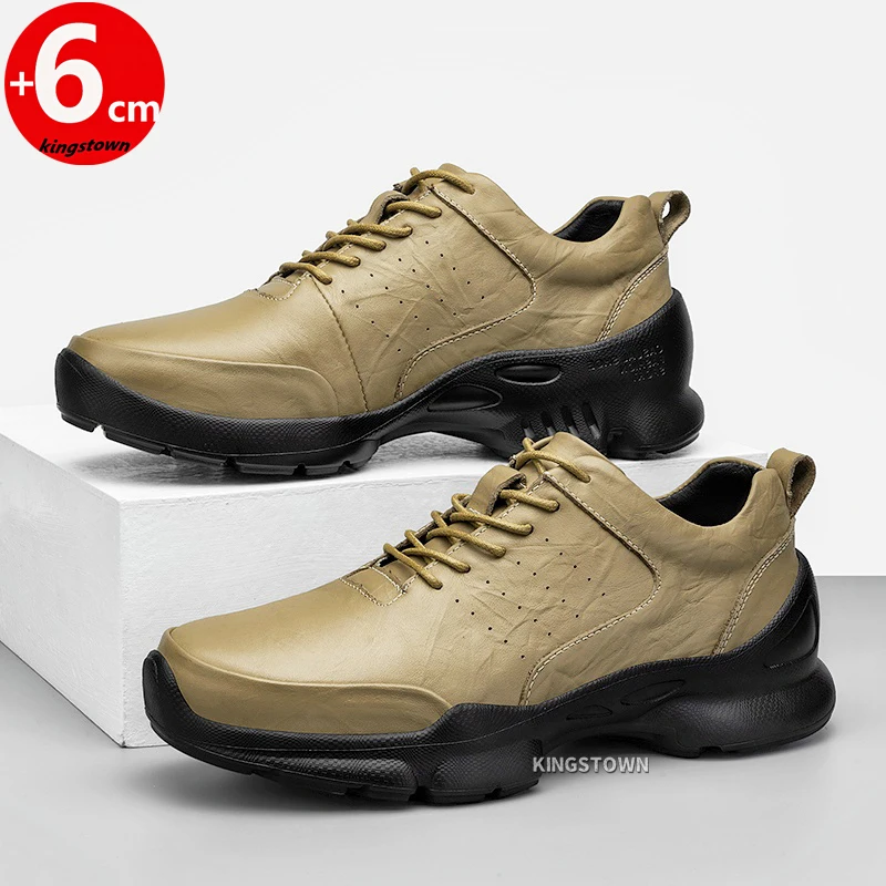 

Men's Height Increase Shoes 6CM Lift Chunky Sneakers Elevator Casual Big Size 36-45