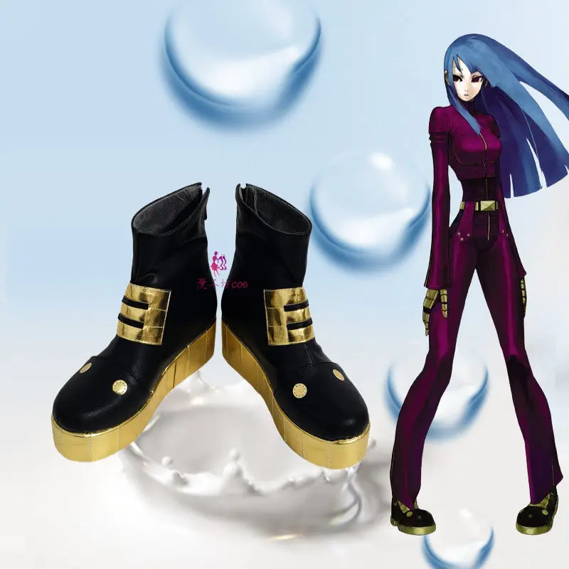 

KOF Kula Diamond Cosplay Shoes Boots Halloween Carnival Party Christmas Play Role Costume Prop for Women