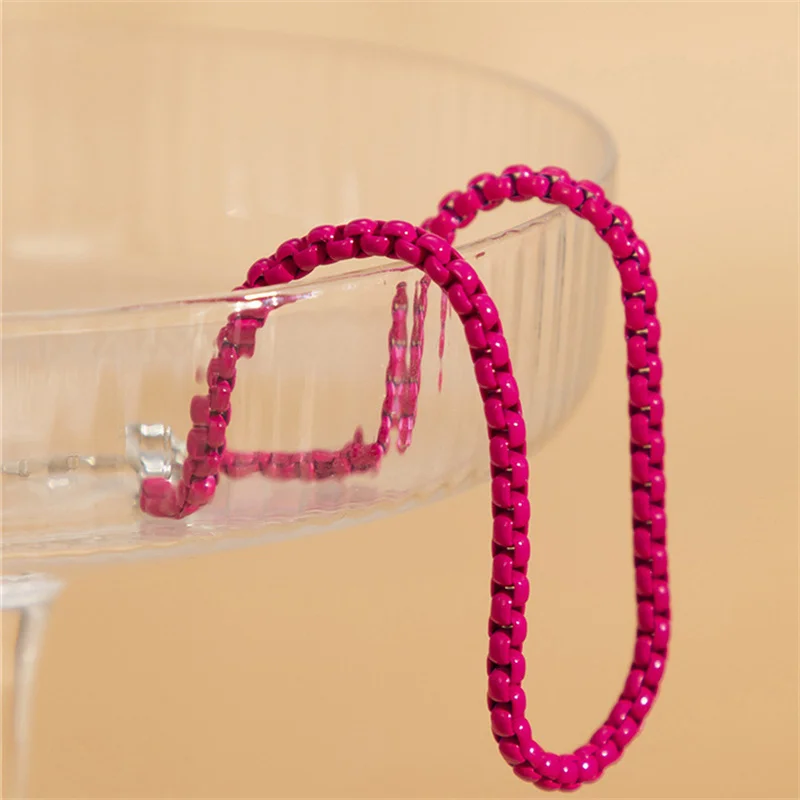 Colourful Adjustable Metal Chain Anklet Bracelet For Women Summer Beach Thin Chain Ankle Barefoot Y2K Female Foot Jewelry