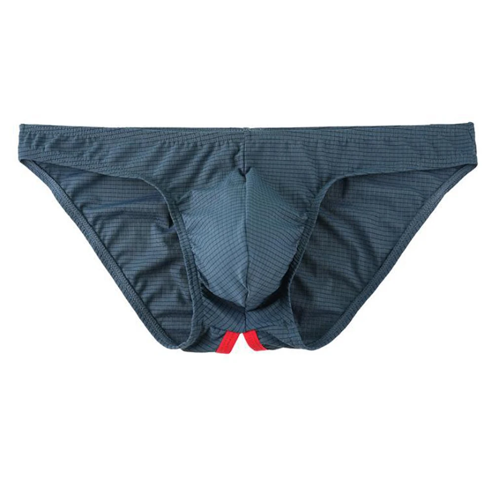 

Men Plaid Brief Behind Open Butt Low Rise Gay Lingerie Exposed Butt Underpants Sexy Underwear For Man Lingerie U Pouch Panties