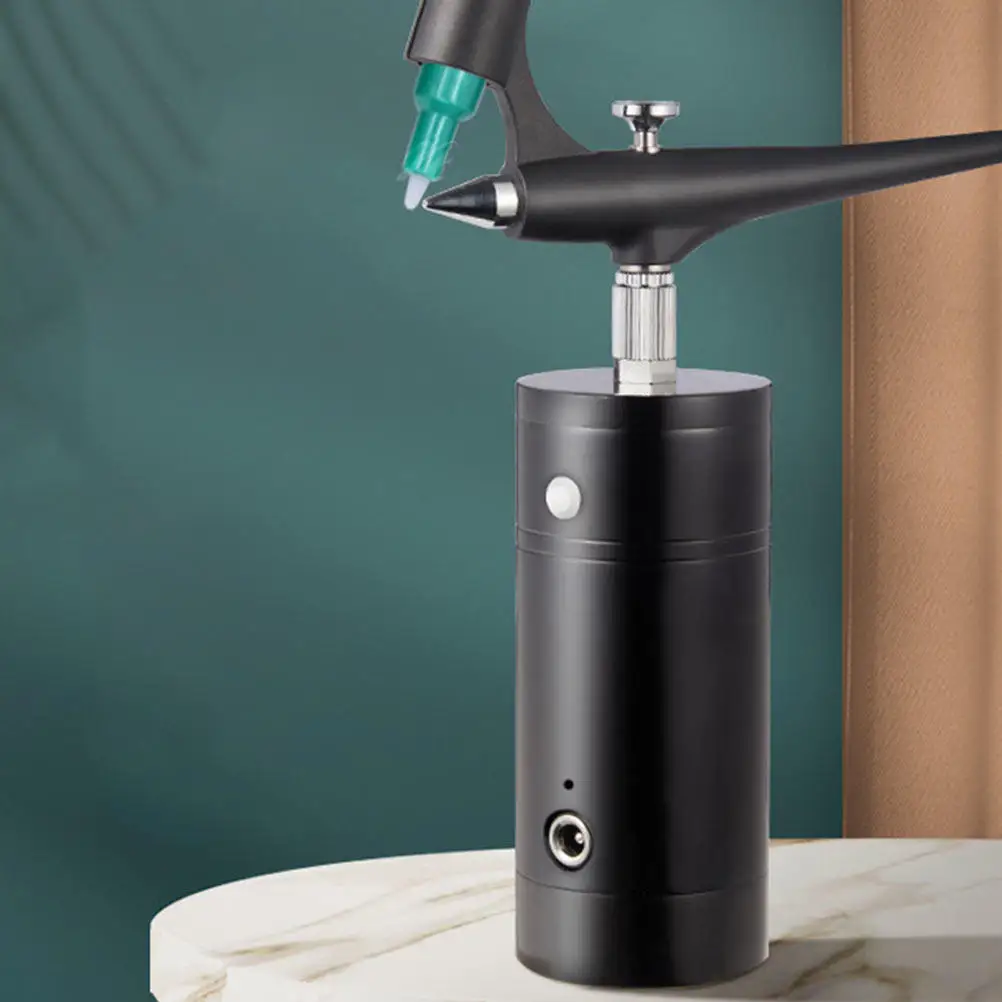 

1 шт. Профессиональный портативный аэрограф для раскрашивания, распылитель краски с регулируемым объемом распыления и стабильным давлением для художественных работ