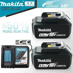 Makita 18V Rechargeable Battery, Lithium Battery, 6.0Ah, Makita , BL1860, BL1850, BL1850b, BL1840, BL1815 Original Tool Battery.