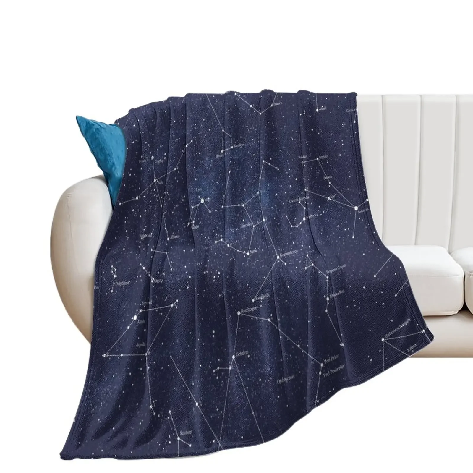 

Constellations Throw Blanket Soft Plaid Decorative Beds Blankets