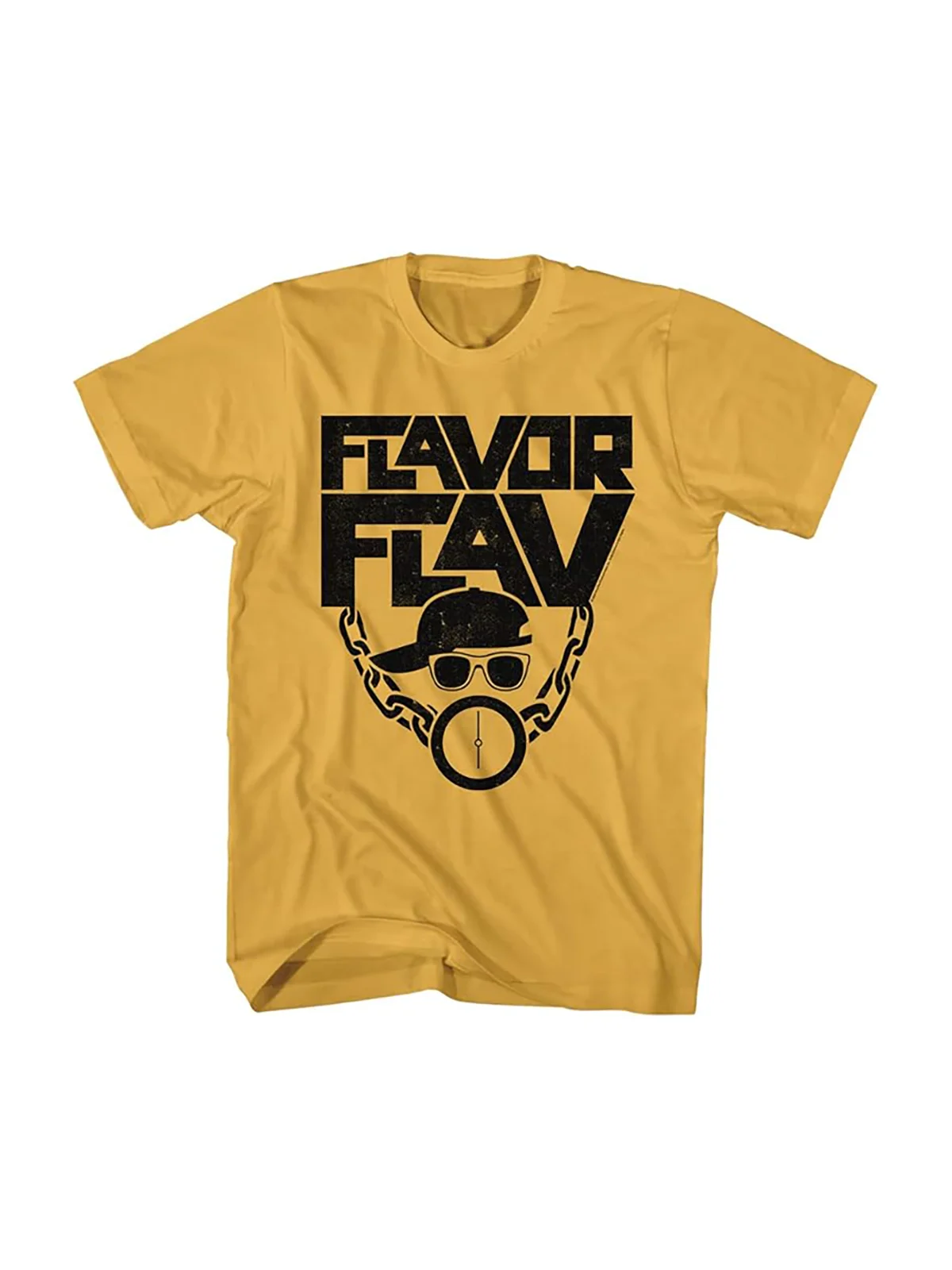 

Loose Fit American Sle Men's T-irt Public Enemy Hip Hop Band Member Flav Ro Rap ort Sve round Ne Cotton Tee