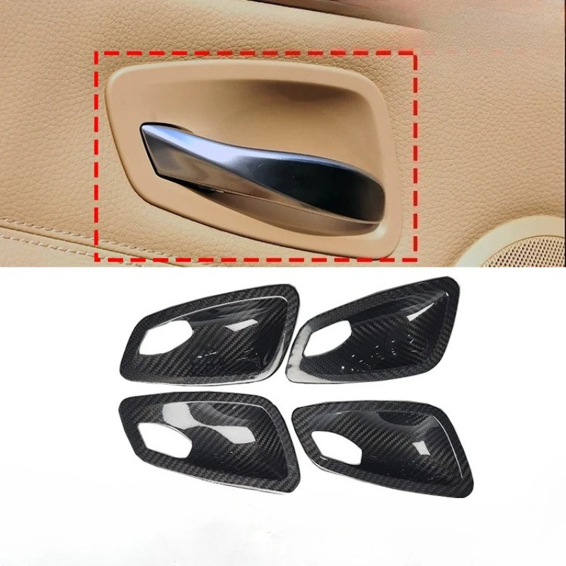 

For BMW 3 Series E90 05-12 Real Dry Carbon Fiber Inner Door Bowl Sticker Automotive Interior Decoration Modification Accessories