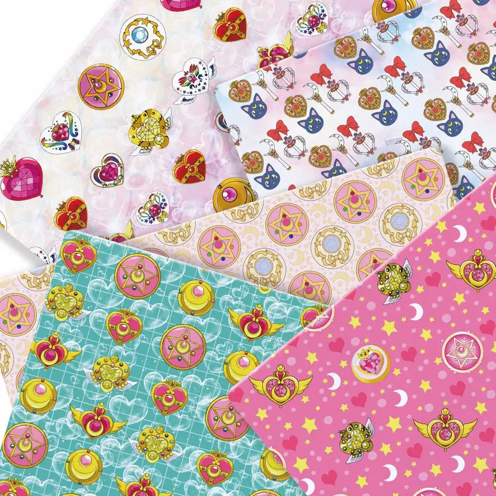 Cartoon Fabric Hot DIY140*50cm Handmade Sewing Patchwork Quilting Baby Dress Home Sheet Printed Fabric Fabric Sewing Kids Fabri