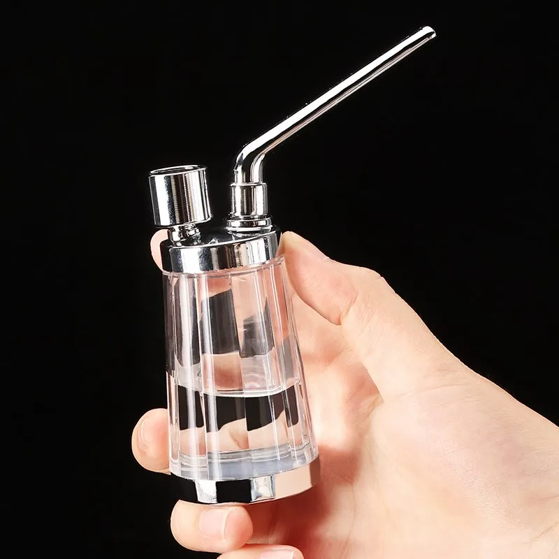 New Mini Hookah Shisha Tobacco Smoking Water Pipes Box Gift of Health Metal Tube Filter Portable Bottle Tube Holder 