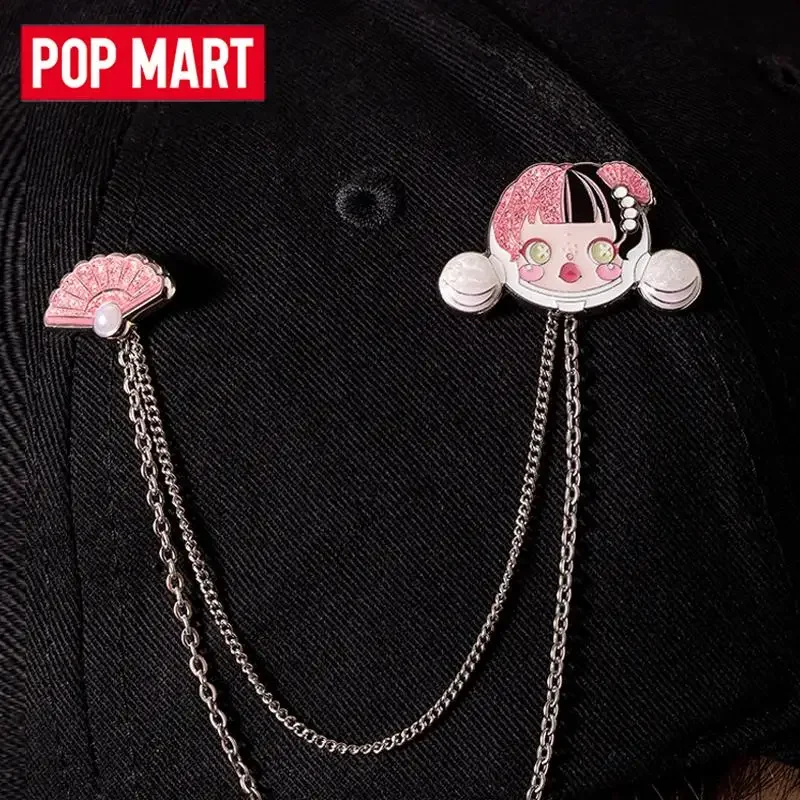 

POP MART SKULLPANDA Ночной город серии металлический значок слепая коробка загадочная коробка игрушки кавайные украшения фигурки домашний декор настольная модель