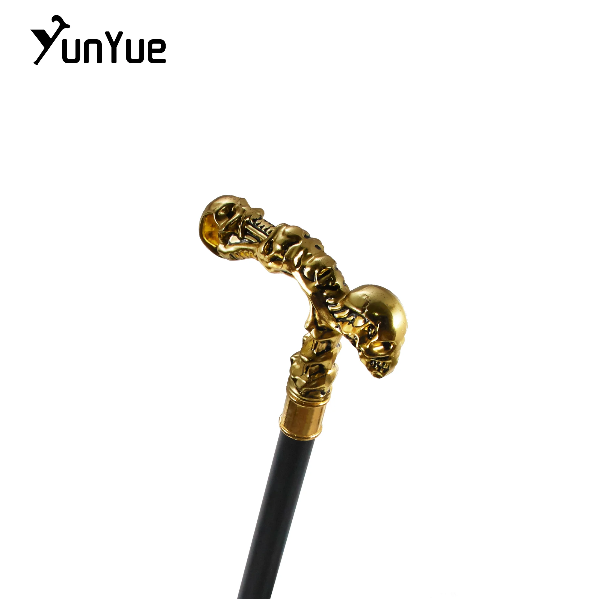الذهب الجمجمة Steampunk عصا للمشي السادة موضة ديكور عصا للمشي تأثيري القوطية خمر حفلة عصا للمشي 93 سنتيمتر