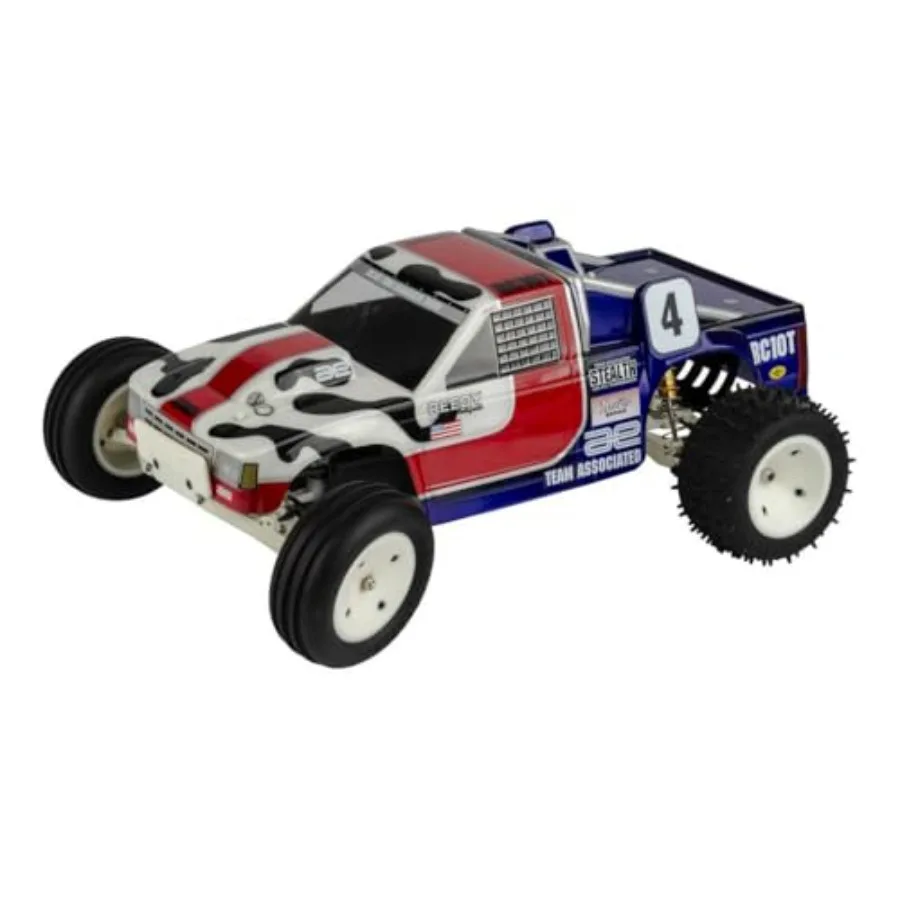 

Классический комплект RC10t для радиоуправляемой машины Associated 7002: карбоновый кузов красного цвета, высокая скорость и прочная конструкция